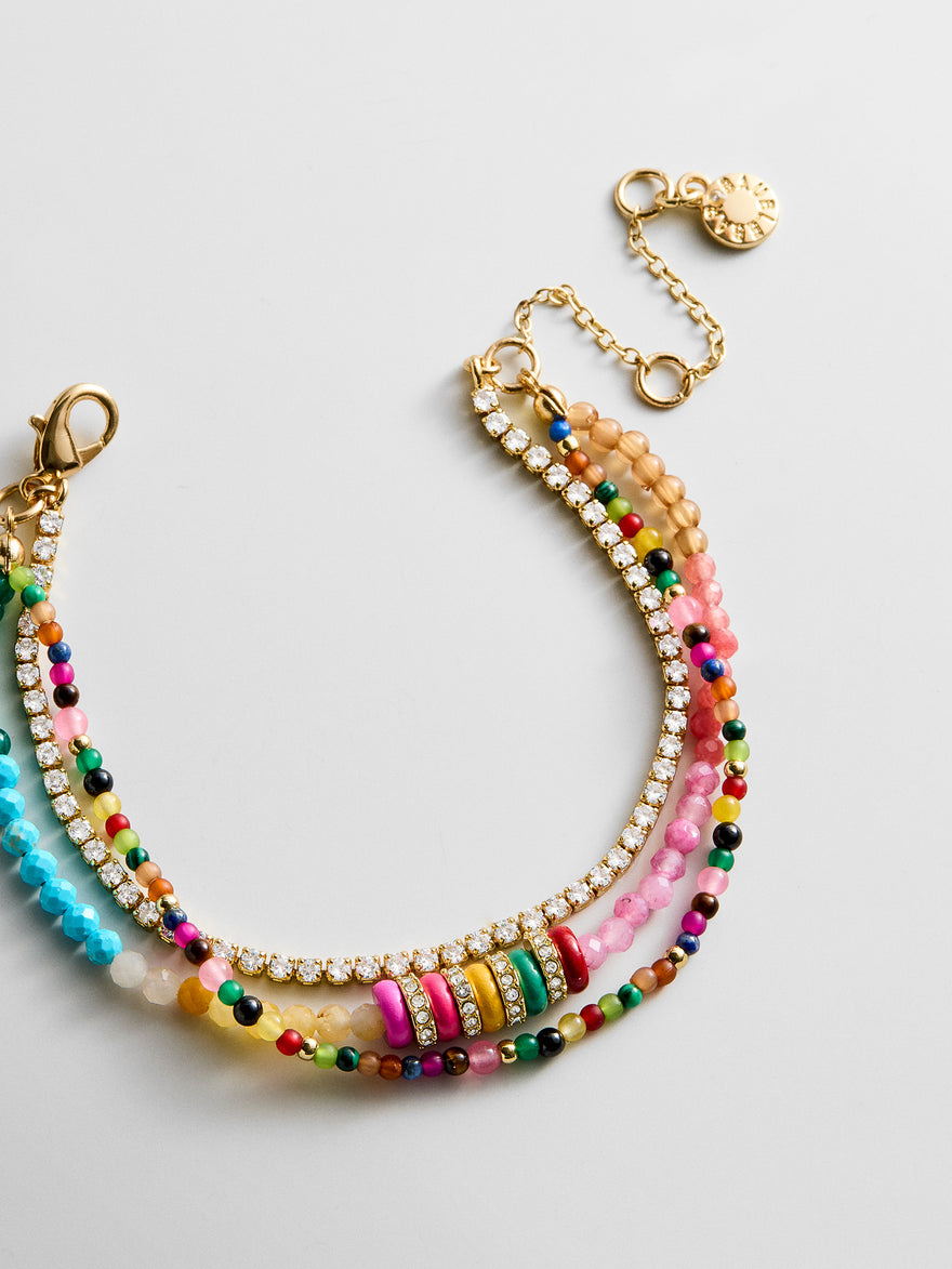 Rowan Semi-Precious Layered Bracelet - Sao Paulo