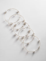 BaubleBar Blair Pearl Bracelet Set - Gold/Pearl - 
    Set of 5 stacking bracelets 
  
