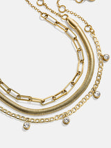 BaubleBar Ainsley Waterproof Bracelet Set - Ainsley Waterproof Bracelet Set - 
    Set of three gold bracelets 
  
