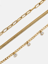 BaubleBar Ainsley Waterproof Bracelet Set - Ainsley Waterproof Bracelet Set - 
    Set of three gold bracelets 
  
