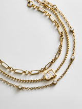 BaubleBar Cosette Waterproof Bracelet Set - Cosette Waterproof Bracelet Set - 
    Set of three gold bracelets 
  
