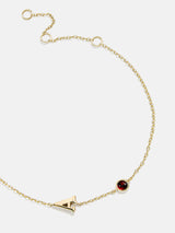 BaubleBar 18K Gold Initial Birthstone Custom Bracelet - Garnet - 
    20% OFF ONE WEEK ONLY
  
