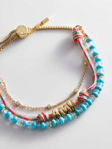 BaubleBar Rowan Semi-Precious Custom Layered Bracelet - Bora Bora - 
    3-in-1 bracelet for easy styling 
  
