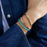 Rowan Semi-Precious Custom Layered Bracelet - Bora Bora