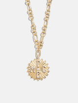 BaubleBar Initial Custom Medallion Necklace - Gold/Pavé - 
    20% OFF ENDS SOON
  
