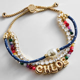 Rowan Semi-Precious Custom Layered Bracelet - St. Barths