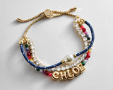 BaubleBar Rowan Semi-Precious Custom Layered Bracelet - St. Barths - 
    3-in-1 chains for bracelet stack 
  
