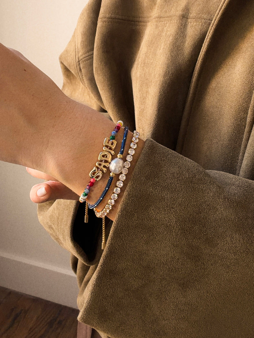 Rowan Semi-Precious Custom Layered Bracelet - St. Barths