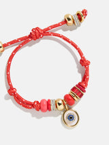 BaubleBar Eye Candy Evil Eye Paracord Bracelet - Red - 
    Beaded bracelet for stacking
  
