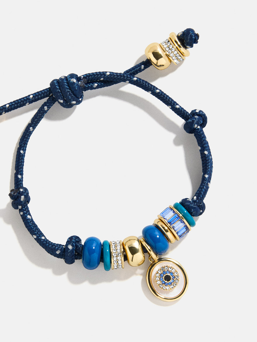 Eye Candy Evil Eye Paracord Bracelet - Navy