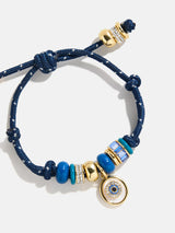 BaubleBar Eye Candy Evil Eye Paracord Bracelet - Navy - 
    Beaded bracelet for stacking
  

