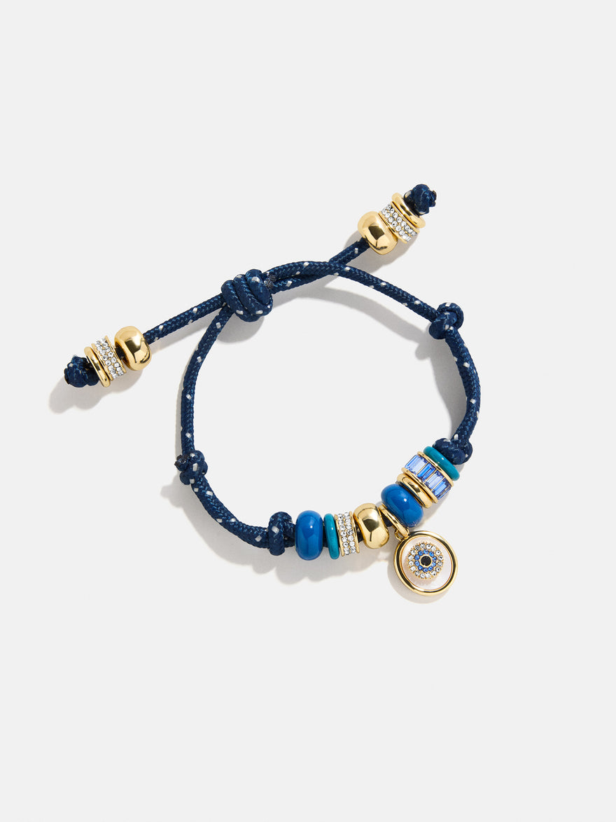 Eye Candy Evil Eye Paracord Bracelet - Navy