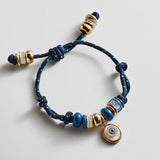 Eye Candy Evil Eye Paracord Bracelet - Navy