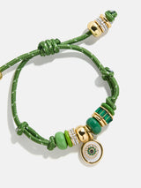 BaubleBar Eye Candy Evil Eye Paracord Bracelet - Green - 
    Beaded bracelet for stacking
  
