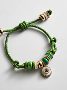 Eye Candy Evil Eye Paracord Bracelet - Green