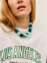 BaubleBar Jane Beaded Necklace - Blue Multi - 
    Chunky statement necklace
  
