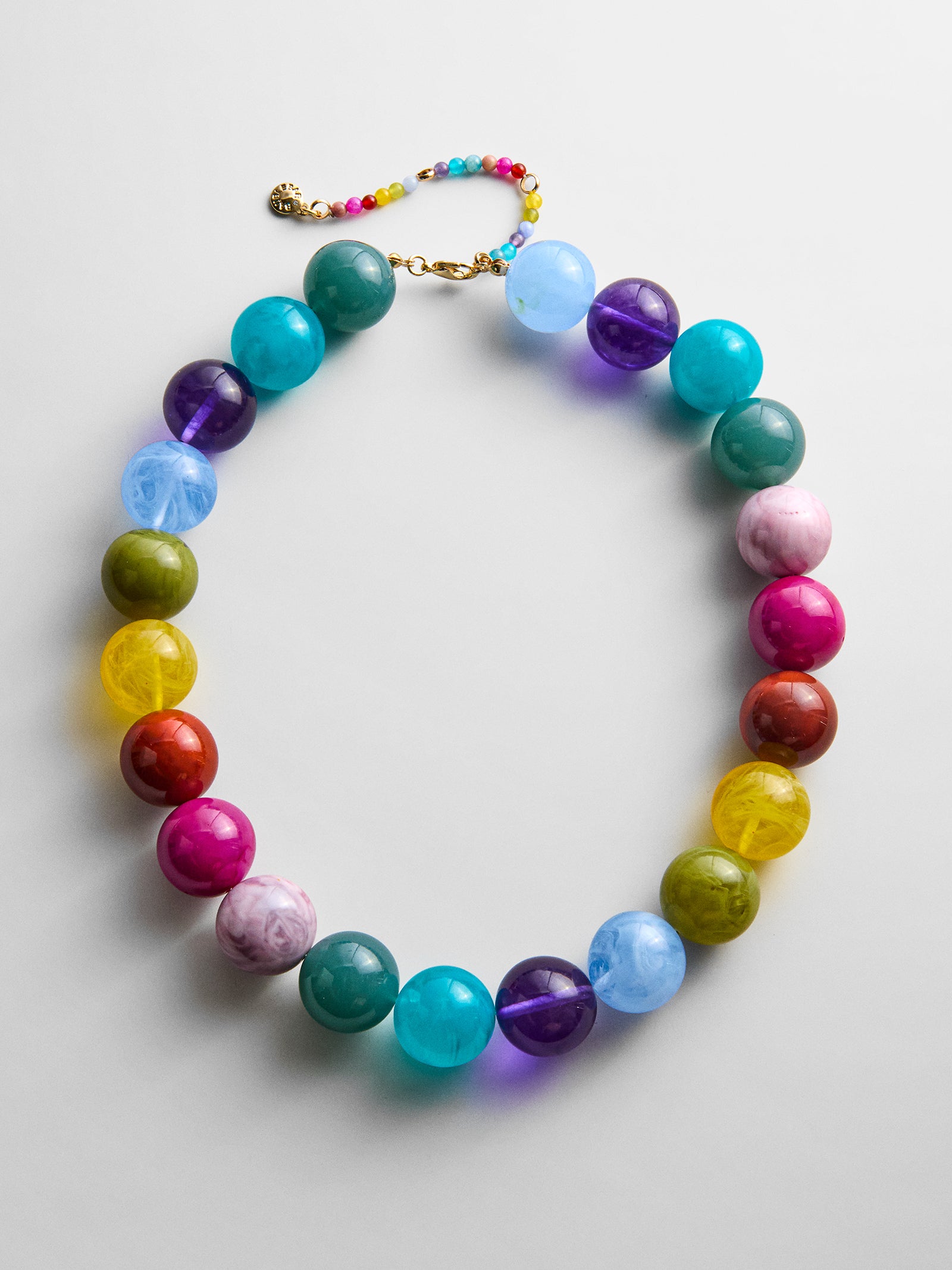 BaubleBar Jane multi-color chunky beaded statement necklace