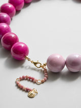 BaubleBar Jane Beaded Necklace - Dark Pink Quartz/Smoky Rose Quartz - 
    Chunky statement necklace
  
