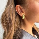 Diane Gold Stud Earrings - Gold