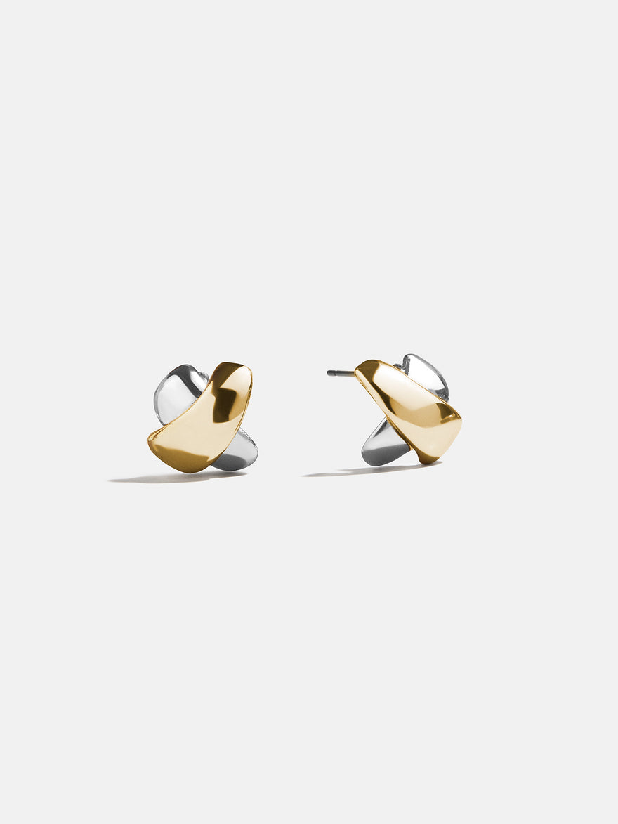 Melanie Stud Earrings - Gold/Silver