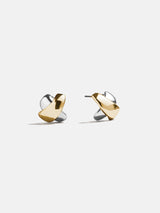 BaubleBar Melanie Stud Earrings - Gold/Silver - 
    Stackable earrings  
  
