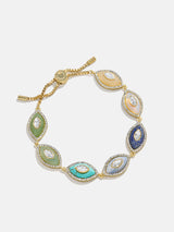 BaubleBar Bright Eye Semi-Precious Bracelet - Gold/Blue - 
    Blue bracelet for stacking 
  
