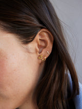 BaubleBar 14K Gold Sports Delicate Stud - Lacrosse - 
    Stackable earrings  
  
