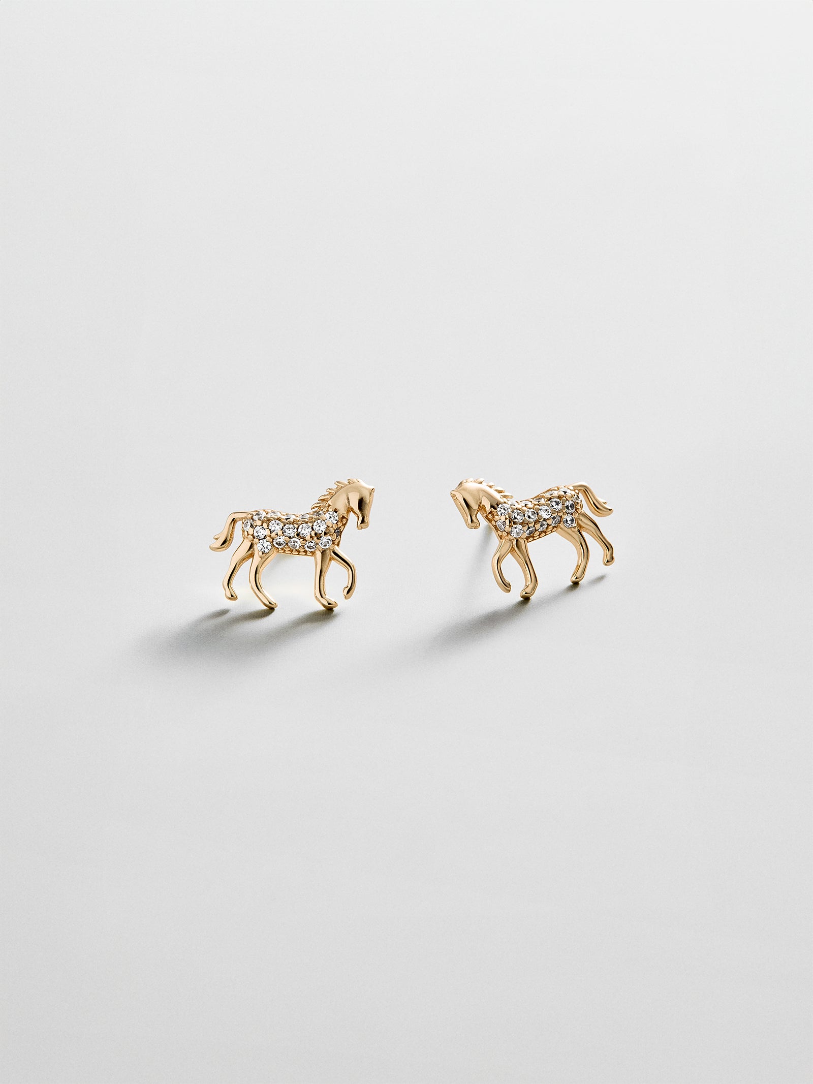 14K Gold Just For Fun Earrings - Horse