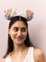 BaubleBar Disney Minnie Mouse Bandana Ears Headband - Minnie Mouse Bandana Ears - 
    Multicolored Disney ears with shells 


  

