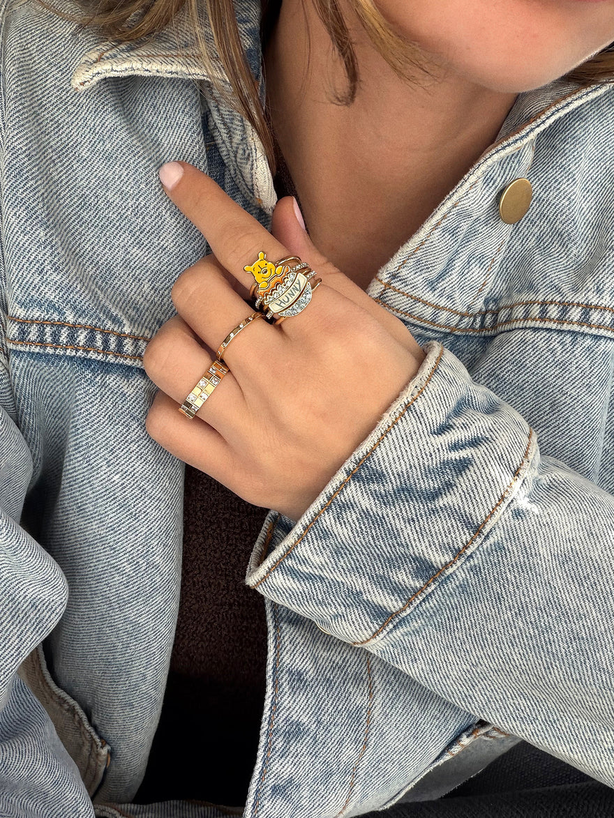 Disney Winnie the Pooh Ring Set - Gold