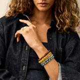 Darcy Semi-Precious Beaded Bracelet Set - Muted Multi