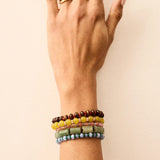 Darcy Semi-Precious Beaded Bracelet Set - Muted Multi