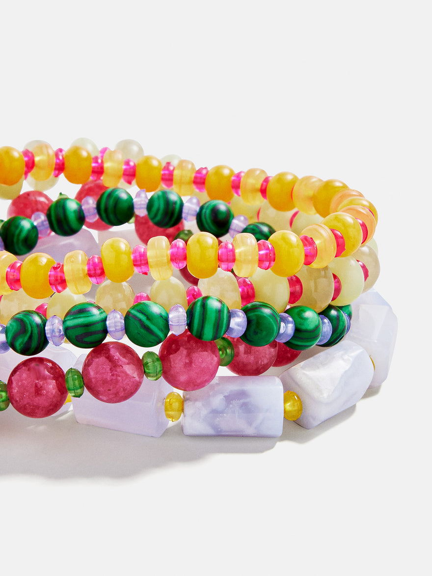 Darcy Beaded Bracelet Set - Vibrant Multi