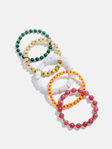 BaubleBar Darcy Beaded Bracelet Set - Vibrant Multi - 
    Set of five stacking bracelets 
  
