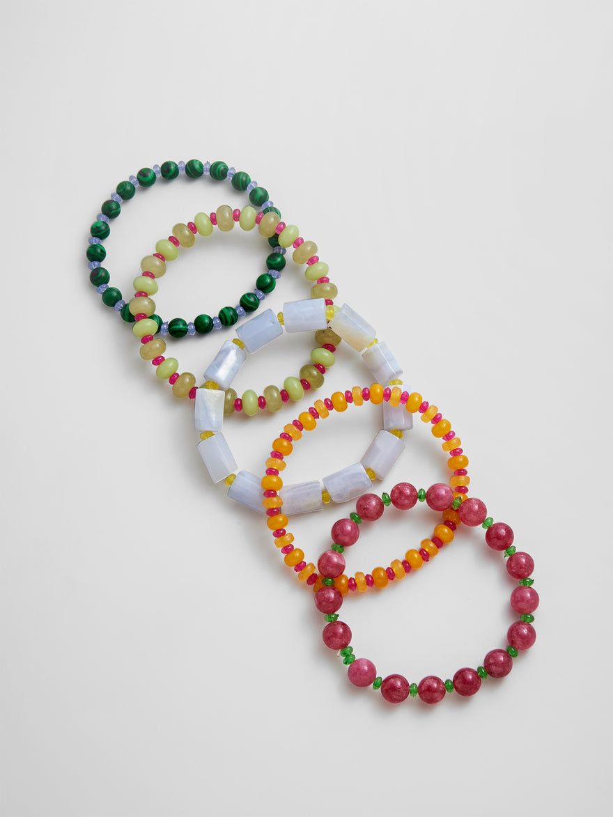 Darcy Beaded Bracelet Set - Vibrant Multi