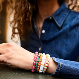 Darcy Semi-Precious Beaded Bracelet Set - Vibrant Multi