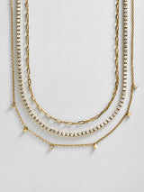 BaubleBar Tate Waterproof Necklace Set - Tate Waterproof Necklace Set - 
    Gold chain necklace layers 
  
