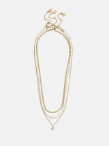 BaubleBar Rue Waterproof Necklace Set - Rue Waterproof Necklace Set - 
    Gold chain necklace layers 
  

