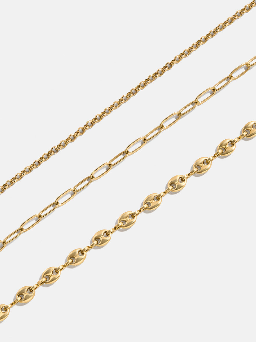 Taylor Waterproof Necklace Set - Gold