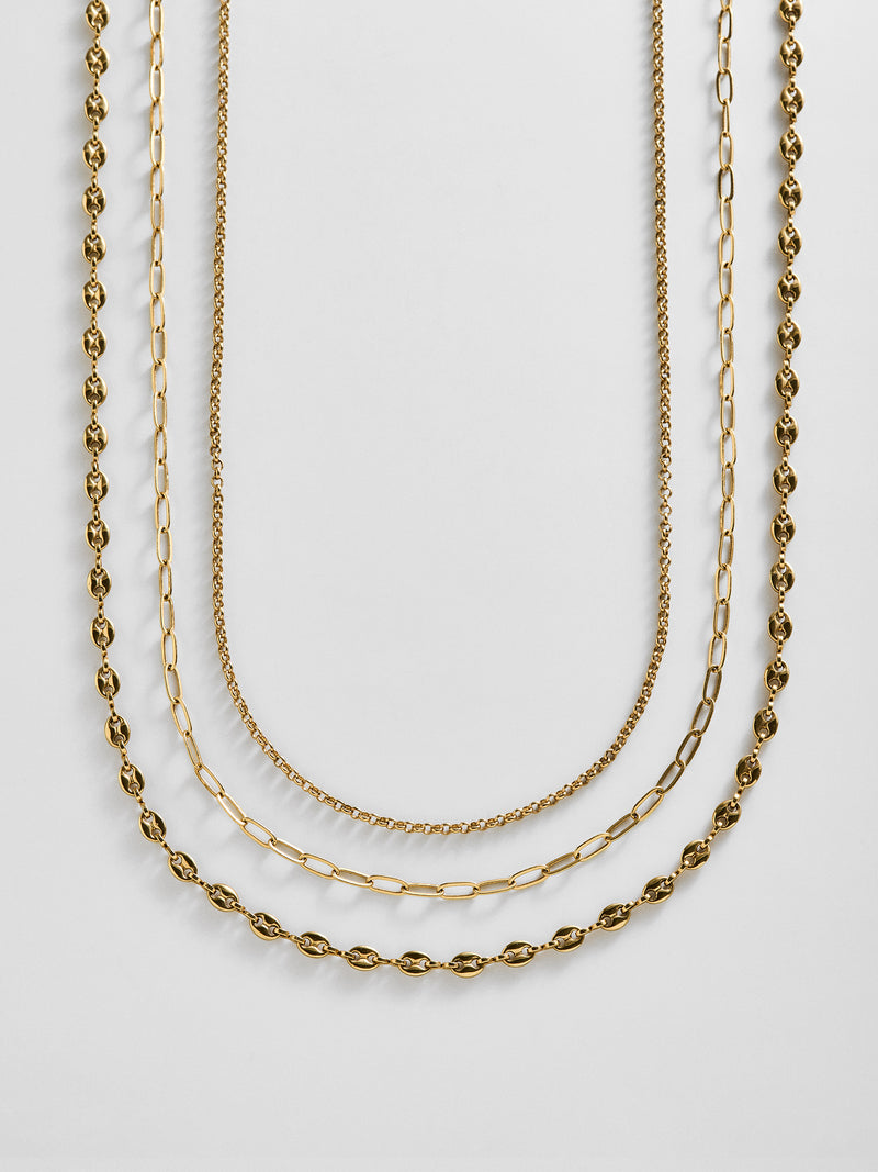 Taylor Waterproof Necklace Set - Gold