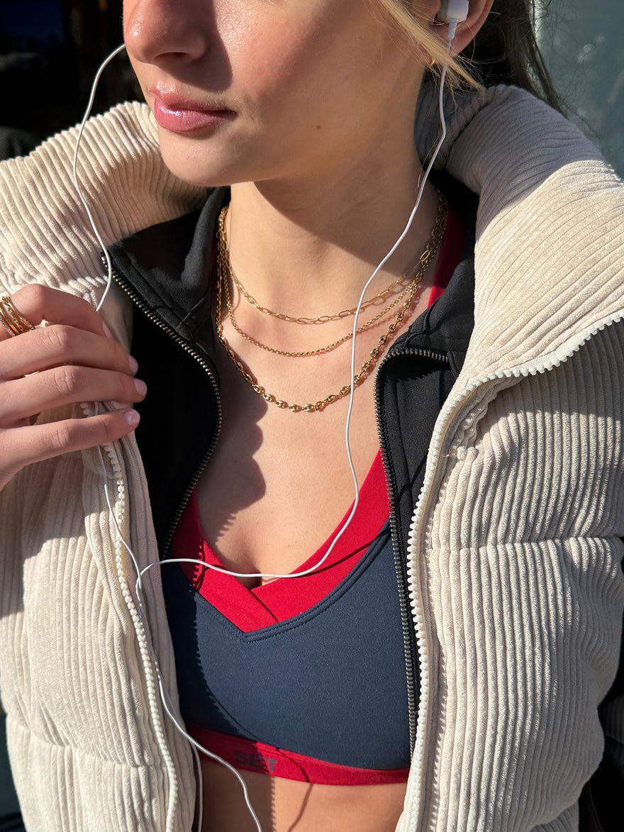 Taylor Waterproof Necklace Set - Gold