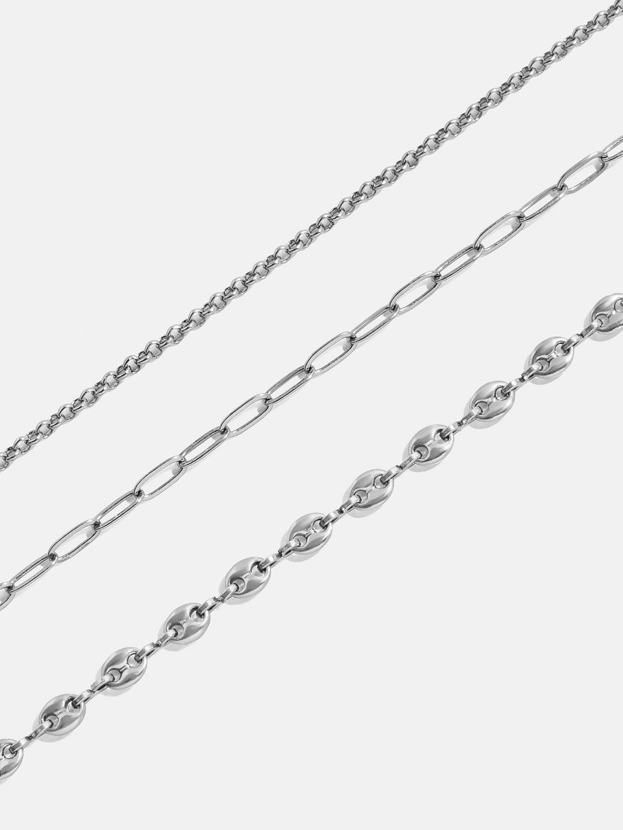 Taylor Waterproof Necklace Set - Silver