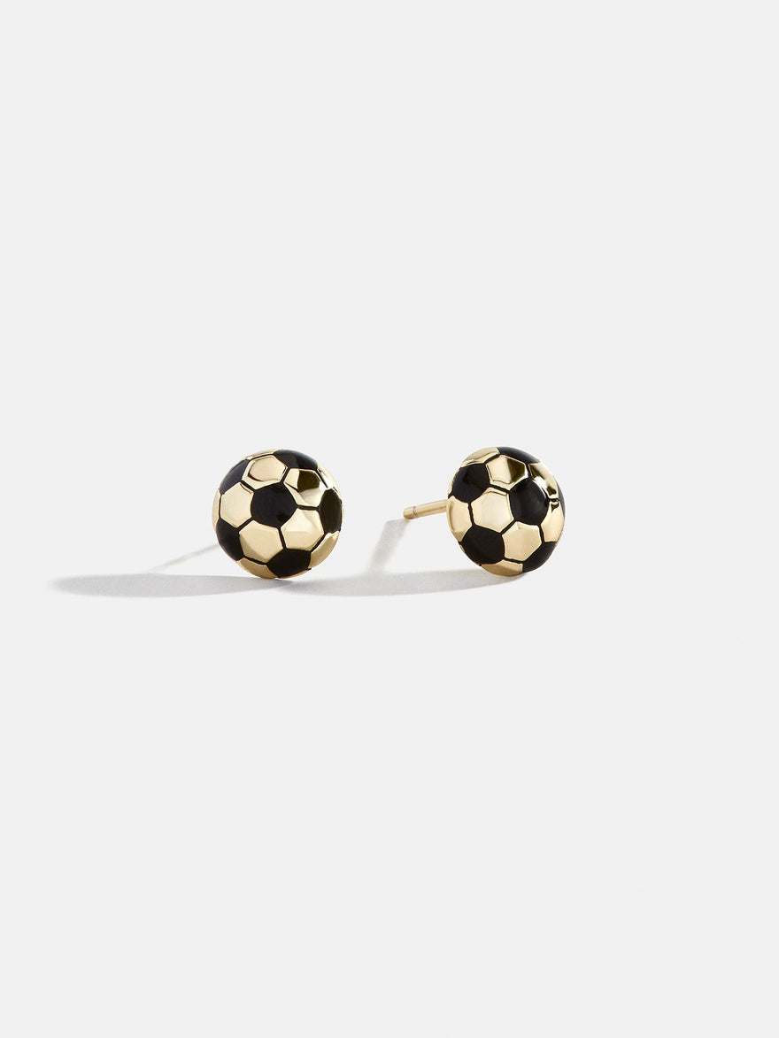 14K Gold Sports Delicate Stud - Soccer