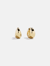 BaubleBar Greer 14K Gold Huggie Earrings - Gold - 
    Stacking earrings
  
