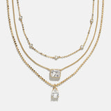 Jenna 14K Gold Layered Necklace - Jenna 14K Gold Layered Necklace