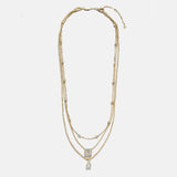 Jenna 14K Gold Layered Necklace - Jenna 14K Gold Layered Necklace