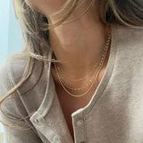 Emma 14K Gold Layered Necklace - Emma 14K Gold Layered Necklace