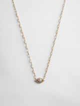 BaubleBar Evil Eye 14K Gold Hera Necklace - Gold/Pavé - 
    Crystals on a gold chain
  
