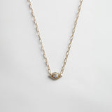 Evil Eye 14K Gold Hera Necklace - Gold/Pavé