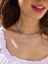 BaubleBar Evil Eye 14K Gold Hera Necklace - Gold/Pavé - 
    Crystals on a gold chain
  
